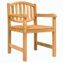 Sillas de jardín 2 unidades madera maciza de teca 58x59x88 cm de vidaXL, Sillas de jardín - Ref: Foro24-364407, Precio: 224,4...