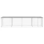 Gallinero con techo acero galvanizado gris claro 403x98x90 cm de vidaXL, Jaulas y habitáculos para animales pequeños - Ref: F...