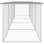 Gallinero con techo acero galvanizado gris claro 403x98x90 cm de vidaXL, Jaulas y habitáculos para animales pequeños - Ref: F...