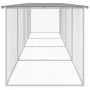 Gallinero con techo acero galvanizado gris claro 403x98x90 cm de vidaXL, Jaulas y habitáculos para animales pequeños - Ref: F...