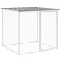 Gallinero con techo acero galvanizado gris claro 403x98x90 cm de vidaXL, Jaulas y habitáculos para animales pequeños - Ref: F...