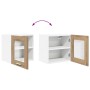 Mueble colgante con puerta Riga Roble artesanal 40 x 31 x 40 cm en Armarios de cocina | Comprar online en Foru.es