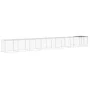 Gallinero con techo acero galvanizado gris claro 803x98x90 cm de vidaXL, Jaulas y habitáculos para animales pequeños - Ref: F...