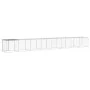 Gallinero con techo acero galvanizado gris claro 803x98x90 cm de vidaXL, Jaulas y habitáculos para animales pequeños - Ref: F...