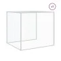 Gallinero con techo acero galvanizado gris claro 803x98x90 cm de vidaXL, Jaulas y habitáculos para animales pequeños - Ref: F...