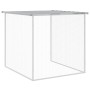 Gallinero con techo acero galvanizado gris claro 1003x98x90 cm de vidaXL, Jaulas y habitáculos para animales pequeños - Ref: ...