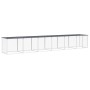 Gallinero con techo acero galvanizado antracita 603x98x90 cm de vidaXL, Jaulas y habitáculos para animales pequeños - Ref: Fo...