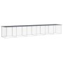 Gallinero con techo acero galvanizado antracita 603x98x90 cm de vidaXL, Jaulas y habitáculos para animales pequeños - Ref: Fo...