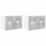 Mueble colgante Riga 2 pcs Gris Concreto 60 x 31 x 40 cm en Armarios de cocina | Comprar online en Foru.es