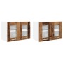 Mueble colgante Riga 2 pcs Madera vieja 60 x 31 x 40 cm en Armarios de cocina | Comprar online en Foru.es