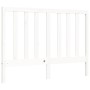 Estructura de cama con cabecero madera maciza blanco 140x200 cm de vidaXL, Camas y somieres - Ref: Foro24-3193792, Precio: 13...