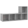 Set de muebles de salón 2 pzas madera ingeniería gris hormigón en Muebles TV | Comprar online en Foru.es