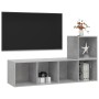 Set de muebles de salón 2 pzas madera ingeniería gris hormigón en Muebles TV | Comprar online en Foru.es