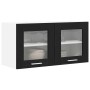 Mueble colgante con puerta Riga Roble Negro y 80 x 31 x 40 cm en Armarios de cocina | Comprar online en Foru.es