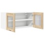 Mueble colgante con puerta Riga Roble Sonoma y 80 x 31 x 40 cm en Armarios de cocina | Comprar online en Foru.es