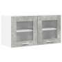 Mueble colgante con puerta Riga Gris Concreto y 80 x 31 x 40 cm en Armarios de cocina | Comprar online en Foru.es