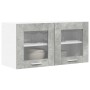 Mueble colgante con puerta Riga Gris Concreto y 80 x 31 x 40 cm en Armarios de cocina | Comprar online en Foru.es