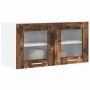 Mueble colgante con puerta Riga Roble Ahumado y 80 x 31 x 40 cm en Armarios de cocina | Comprar online en Foru.es