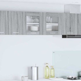 Mueble colgante con puerta Riga Gris Sonoma y 80 x 31 x 40 cm en Armarios de cocina | Comprar online en Foru.es