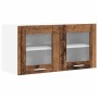 Mueble colgante con puerta Riga Madera Vieja y 80 x 31 x 40 cm en Armarios de cocina | Comprar online en Foru.es