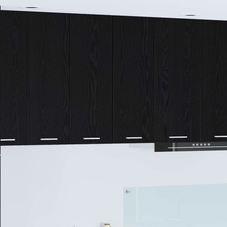 Mueble colgante con puerta Riga Roble Negro y 30 x 31 x 80 cm en Armarios de cocina | Comprar online en Foru.es