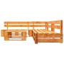 Set de muebles de palets de jardín 4 pzas madera marrón miel de vidaXL, Conjuntos de jardín - Ref: Foro24-277453, Precio: 278...