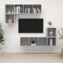 Set de muebles de salón 3 pzas madera ingeniería gris hormigón en Muebles TV | Comprar online en Foru.es