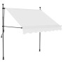Toldo manual retráctil con LED crema 150 cm en Toldos | Comprar online en Foru.es