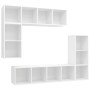 Set de muebles para TV 4 piezas madera contrachapada blanco en Muebles TV | Comprar online en Foru.es
