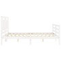 Estructura de cama con cabecero madera maciza blanco 160x200 cm de vidaXL, Camas y somieres - Ref: Foro24-3194062, Precio: 16...