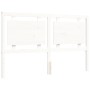 Estructura de cama con cabecero madera maciza blanco 160x200 cm de vidaXL, Camas y somieres - Ref: Foro24-3194062, Precio: 16...