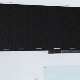 Mueble colgante con puerta Riga Roble Negro y 40 x 31 x 80 cm en Armarios de cocina | Comprar online en Foru.es