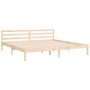 Estructura de cama de matrimonio con cabecero madera maciza de vidaXL, Camas y somieres - Ref: Foro24-3194131, Precio: 170,20...