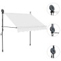 Toldo manual retráctil con LED crema 150 cm en Toldos | Comprar online en Foru.es