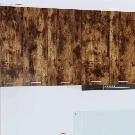 Mueble colgante con puerta Riga Roble Ahumado y 40 x 31 x 80 cm en Armarios de cocina | Comprar online en Foru.es