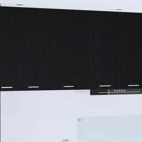 Mueble colgante con puerta Riga Roble Negro y 50 x 31 x 80 cm en Armarios de cocina | Comprar online en Foru.es
