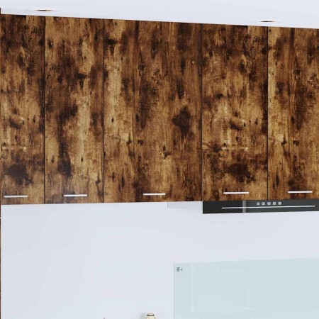 Mueble colgante con puerta Riga Roble Ahumado y 50 x 31 x 80 cm en Armarios de cocina | Comprar online en Foru.es