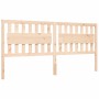 Estructura de cama con cabecero madera maciza 200x200 cm de vidaXL, Camas y somieres - Ref: Foro24-3194331, Precio: 164,41 €,...