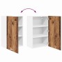 Mueble colgante con puerta Riga Madera Vieja y 50 x 31 x 80 cm en Armarios de cocina | Comprar online en Foru.es