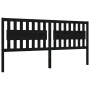 Estructura de cama con cabecero madera maciza negro 200x200 cm de vidaXL, Camas y somieres - Ref: Foro24-3194335, Precio: 187...