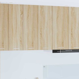 Mueble colgante con puerta Riga Roble Sonoma 60 x 31 x 80 cm en Armarios de cocina | Comprar online en Foru.es