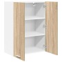 Mueble colgante con puerta Riga Roble Sonoma 60 x 31 x 80 cm en Armarios de cocina | Comprar online en Foru.es
