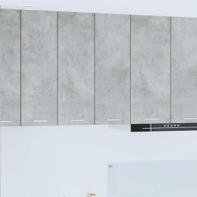 Mueble colgante con puerta Riga Gris Concreto 60 x 31 x 80 cm en Armarios de cocina | Comprar online en Foru.es