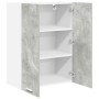 Mueble colgante con puerta Riga Gris Concreto 60 x 31 x 80 cm en Armarios de cocina | Comprar online en Foru.es