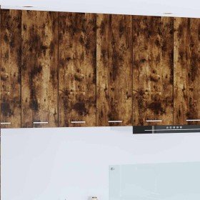 Mueble colgante con puerta Riga Roble ahumado 60 x 31 x 80 cm en Armarios de cocina | Comprar online en Foru.es