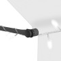 Toldo manual retráctil con LED crema 150 cm en Toldos | Comprar online en Foru.es