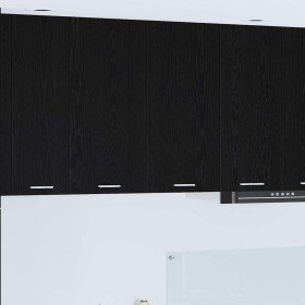 Mueble colgante con puerta Riga Roble Negro 80 x 31 x 80 cm en Armarios de cocina | Comprar online en Foru.es