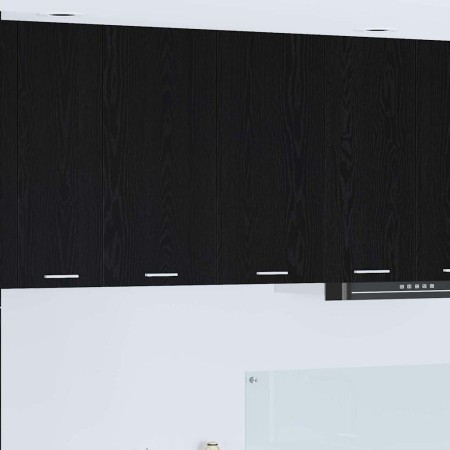 Mueble colgante con puerta Riga Roble Negro 80 x 31 x 80 cm en Armarios de cocina | Comprar online en Foru.es