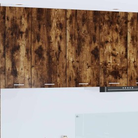 Mueble colgante con puerta Riga Roble ahumado 80 x 31 x 80 cm en Armarios de cocina | Comprar online en Foru.es