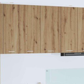 Mueble colgante con puerta Riga Roble artesanal 80 x 31 x 80 cm en Armarios de cocina | Comprar online en Foru.es